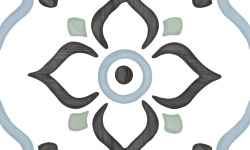 HARMONY TANGER BLUE GARDEN 12.3х12.3 Q-39 мини 3 3