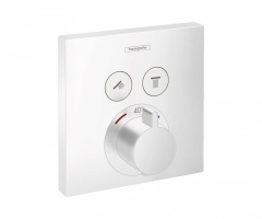 HG ShowerSelect Термостат для двух потребителей, СМ, матовый белый
