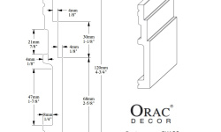 ORAC FLEX ПЛИНТУС 120x16x2000 мини 3 4