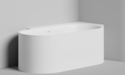 Salini PERLA CR Ванна пристенная угловая 1800х900x605 мм, S-Stone- белый матовый мини 3 3