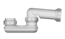 NOKEN NEXT D40 Специальный сифон для ванны, белый мини 1