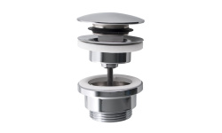 NOKEN Донный клапан (clicker) универсальный 0-70 мм, хром мини 1