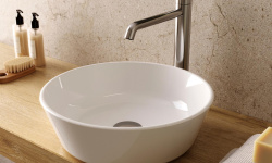NOKEN ACRO COMPACT Раковина накладная Ø38 см, без слива, белый мини 3 2