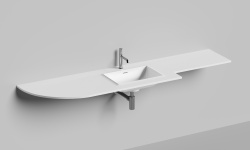 Salini ONDA EDGE SQUARE Столешница до 2000х700х10 мм с раковиной 520х360, ДК, S-Stone- RAL матовый мини 3 7