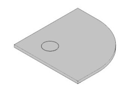 KRION LAND STONE ANGULAR Поддон из смолы с текстурой камня 90x90 см R55, серый