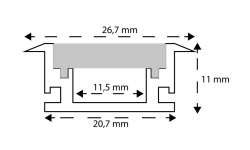BUTECH PRO-LIGHT ALUMINIO ANODIZADO PLATA 11mmx250 cm мини 3 2
