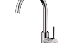 OMOIKIRI SHINAGAWA BN Смеситель однорычажный для мойки, нержавеющая сталь мини 1