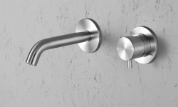 QUADRO DESIGN SOURCE Смеситель для душа на 1 потребитель, Brushed Stainless Steel мини 3 3
