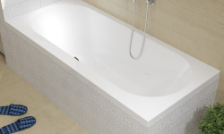 RIHO CAROLINA Ванна акриловая прямоугольная 170x80 см, 190 л, белый мини 3 3