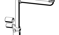LAUFEN Специальный компактный сифон DN32/40, белый мини 3 2