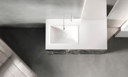 Salini ONDA EDGE SQUARE Столешница до 2000х700х10 мм с раковиной 520х360, ДК, S-Stone- RAL матовый мини 3 3