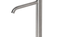 NOKEN ROUND INOX Смеситель для раковины, высокий 306 мм, без ДК, браш. нержавеющая сталь мини 1