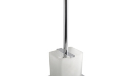 NOKEN FORMA Держатель ерша для унитаза настенный, стекло матовое/хром мини 1