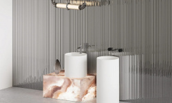 Salini ARMONIA ROUND 01 Раковина напольная 450х450х900 мм, S-Stone-белый матовый мини 3 2