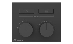 GESSI HI-FI COMPACT Внешняя часть термостата 2 режима, с кнопками вкл/выкл, Black XL мини 1
