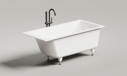 Salini CASCATA 150 Ванна встраиваемая 1500x700x605/625 мм, S-Sense, белый матовый мини 3 7