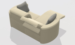 GAMADECOR SEEMS S2 2XC Диван в комплекте с 1 модулем релаксации 196x95 см, Спецзаказ! мини 3 6