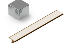 NEEXYDECOR профиль латунь хромированная  8x7,7х2700 (PVL68) мини 1