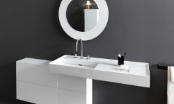 LAUFEN KARTELL Стакан на столешницу, 70х70х120 мм, Насыщенный черный мини 3 2