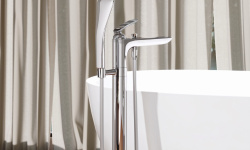 KLUDI BALANCE Внешние части напольного смесителя для ванны, DN 15, белый/хром мини 3 3