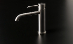 NOKEN ROUND INOX Смеситель для раковины, без ДК, браш. нержавеющая сталь мини 3 3