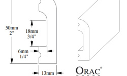 ORAC FLEX ПЛИНТУС 50х13х2000 мини 3 4