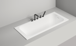 Salini ORLANDA KIT 180 Ванна встраиваемая 1800х800 мм, S-Stone - белый матовый/фурнитура белый мини 3 3