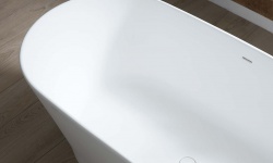 KRION SLIM Ванна отдельностоящая KRION® включает водослив Click-clack, 170х80 см, белый мини 3 4
