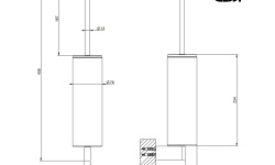 GESSI ORIGINI Ершик настенный, белый/Chrome мини 3 2