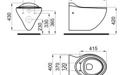 NOKEN VITAE Комплект керамики со смесителями и зеркалом, белый/хром мини 3 8