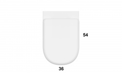 GLOBO LALITA Сиденье soft-closing для унитаза 54х36 см, быстросъемное, белый мини 3 5