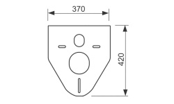 TECEprofil Звукоизоляционный комплект для унитазов и биде мини 3 2