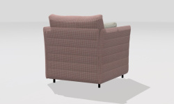 GAMADECOR STRIPES S2 1 Кресло на ножках в комплекте 108x105 см, Спецзаказ! мини 3 4