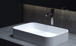 Salini CALLISTA 01 Раковина накладная 545х345х100 мм, без перелива, БЕЗ ДК, S-Sense-белый глянцевый мини 3 7