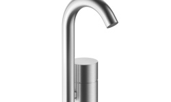 FANTINI AA/27 Смеситель для раковины на 1 отверстие, БЕЗ ДК, Матовая натуральная сталь мини 1