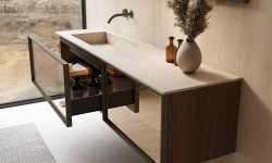 BRENTA CLEO CL02 Тумба под раковину слева, 140х49.6хH40 см, подсветка дна, Wxx/Zxx мини 3 10