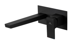 NOKEN SQUARE Внешняя часть, встроенного смесителя для раковины, без ДК, черный матовый мини 1