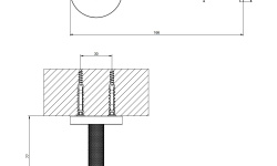 GESSI ANELLO Настенный держатель для туалетной бумаги, Brushed Brass PVD мини 3 2