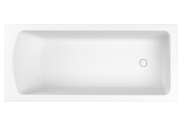 WHITECROSS Coin Ванна из искуственного камня SolidSurface 170x75 см, белый матовый