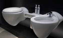 NOKEN VITAE Комплект керамики со смесителями и зеркалом, белый/хром мини 3 15