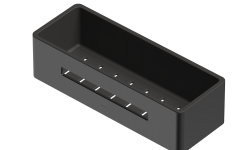 WHITECROSS ergo Полка для душа, 300 мм, оружейная сталь мини 1