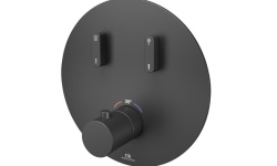 NOKEN TOUCH&FEEL Термостатический смеситель на 2 выхода, 21 л/мин, черный матовый мини 1