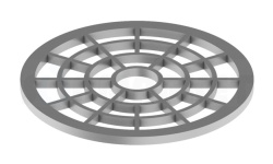 TECEdrainline Решетка для волос (Улавливатель волос) мини 1