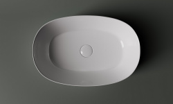 CERAMICANOVA Element Раковина накладная 540х350хH145 мм, белый мини 3 4