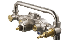 NOKEN TONO Скрытая часть термостатического смесителя на 2 потребителя, хром мини 1