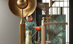 GESSI VENTI20 Cмеситель для раковины высокий, БЕЗ ДК, Brass PVD мини 3 5