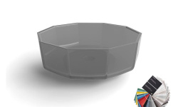 ANTL Раковина декагональная накладная из материала Cristalmood, Ø50хH16. Спецзаказ! мини 1