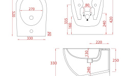 ART CERAM FILE 2.0 Биде подвесное 36x52 см, matt black мини 3 4