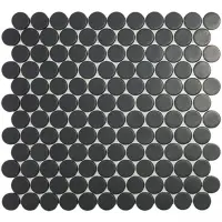 мозаика VIDREPUR CIRCLE BLACK MT (2.5x2.5) 30.6х31.4