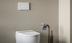 ART CERAM HYPE Умный подвесной унитаз 38x59 см, крышка биде в комплекте, белый матовый SANIGLAZE мини 3 2